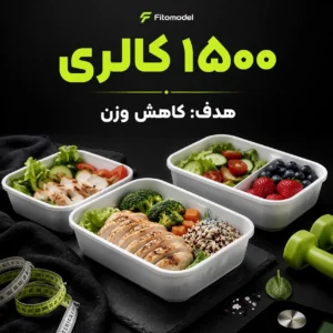 رژیم کاهش وزن برای ۱۵۰۰ کالری